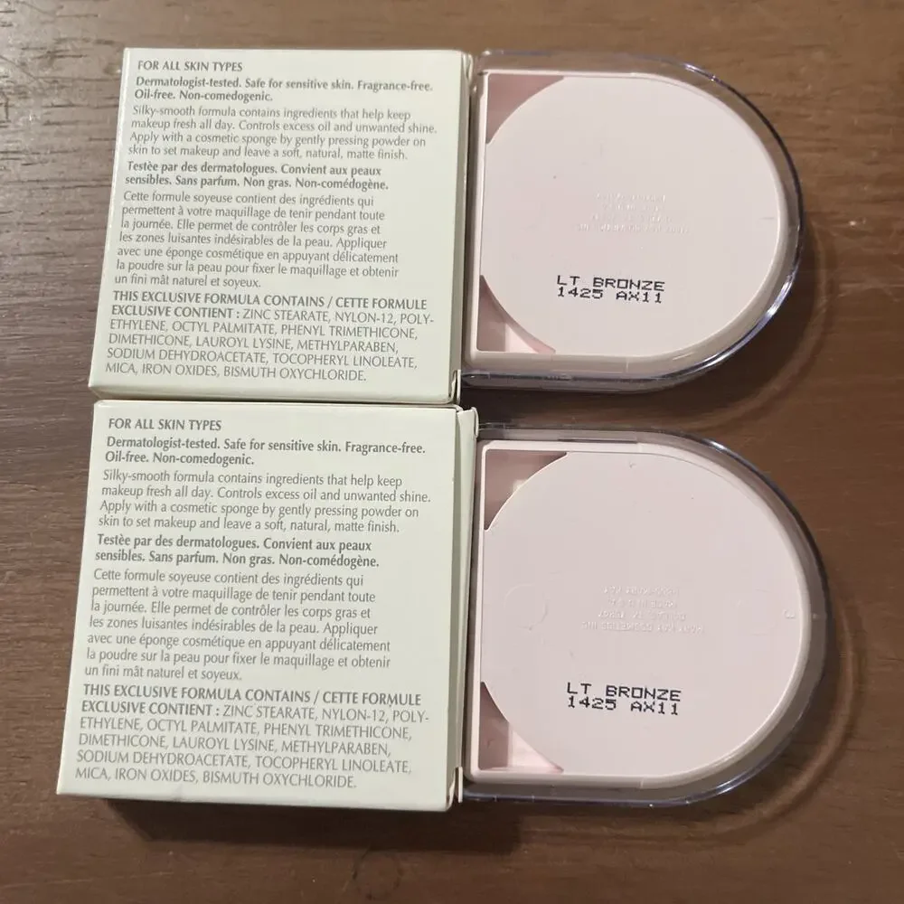 TWO - Mary Kay Powder Perfect Pressed Powder Light Bronze #1425 - NOS NEW